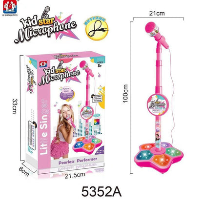 🎤 60% SCONTO ORA! 👧 Microfono Karaoke per Bambini - Luci Colorate & Suono Chiaro, Regalo Perfetto per Piccoli Artisti ✨