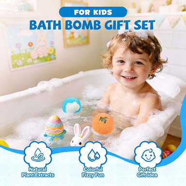 🌊 Bombe da bagno a tema oceano | 60 g*12 pezzi, idea regalo divertente e per un bagno schiumoso ✨