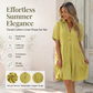 ⏰ Offerta limitata: sconto del 50%💝 Abito dal colore solido con revers e bottoni, dal taglio classico e dal tessuto leggero e traspirante – comfort e stile per ogni occasione! 🌸🩱👗
