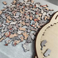 🎁 Vendita natalizia 54% DI SCONTO🎅Puzzle in legno a forma di gatto in colori Morandi, 135 pezzi