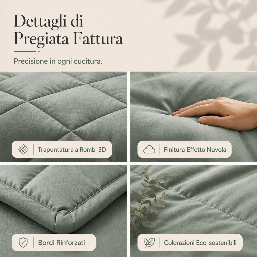 🔥🎁Novità: SCONTO DEL 71%🔥🛏️✨ Set piumone trapuntato da 3 pezzi con federe – comfort soffice come una nuvola, trapuntatura a rombi e microfibra resistente all’umidità 💤