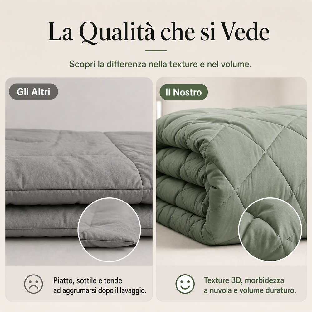 🔥🎁Novità: SCONTO DEL 71%🔥🛏️✨ Set piumone trapuntato da 3 pezzi con federe – comfort soffice come una nuvola, trapuntatura a rombi e microfibra resistente all’umidità 💤