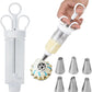 🧁 50% DI SCONTO A TEMPO LIMITATO! ⚡ Kit pistola per decorare torte in acciaio inox – Multi-beccuccio, uso con una mano, sicuro per alimenti ✨