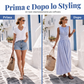 ⏳60% DI SCONTO!!⏰ Abito lungo senza maniche a righe da donna – fascia in vita, stile casual e perfetto per l'estate 🎀👗