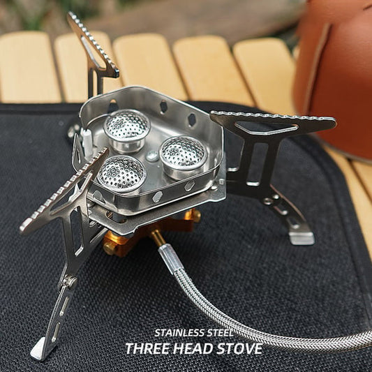 📢📢58% OFF !! ⏰Camping Gas Burner – 5800W, Piezo Ignition, Windproof 🔥