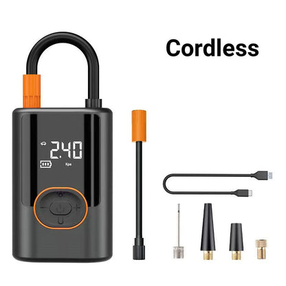 Compressore per pneumatici auto portatile multifunzionale con luce