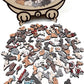 🎁 Vendita natalizia 54% DI SCONTO🎅Puzzle in legno a forma di gatto in colori Morandi, 135 pezzi