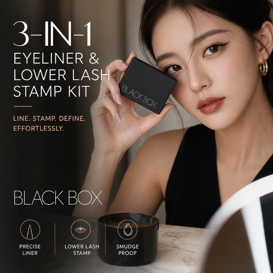 🎁 Acquista 1, Ricevi 1 Gratis 🔥👁️Kit 3-in-1 Eyeliner & Timbro Ciglia Inferiori – Waterproof, Anti-sbavature & Lunga Durata – Ideale per un Trucco Occhi Rapido e Perfetto ✨💄