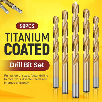 🏭✨ Outlet di fabbrica – Set da 50 punte per trapano in titanio 🔩⚡🧰