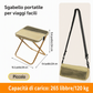 😍 SCONTO 50% SGABELLO PIEGHEVOLE ULTRALEGGERO! 💎 Porta 120kg & Entra in Qualsiasi Zaino: Il Compagno Perfetto per Camping & Pesca