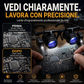 🔬 TEMPO LIMITATO: 50% DI SCONTO! ✨ Occhiali di Precisione con Ingrandimento LED – Lenti Intercambiabili, Doppi LED, Mani Libere 💡