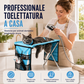 🐾 Letto Pieghevole 2 in 1 per Toelettatura Animali 🛁🔒 - Anti-Graffi & Anti-Morsi | Traspirante | Smontabile | 4 Colori | Versione Aggiornata con Tasche