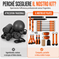 🔥Sconto del 50% a tempo limitato! 💪Indispensabile per gli appassionati di fitness! 🧘🏻‍♀️Allenati con il Pilates a casa! 🏋️‍♀️Kit portatile con barra per Pilates e 6 fasce elastiche