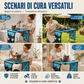 🐾 Letto Pieghevole 2 in 1 per Toelettatura Animali 🛁🔒 - Anti-Graffi & Anti-Morsi | Traspirante | Smontabile | 4 Colori | Versione Aggiornata con Tasche