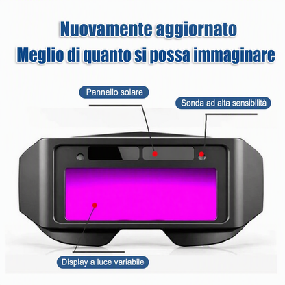 🥽SCONTO DEL 50% IN QUESTO MOMENTO! Occhiali protettivi per saldatori – Occhiali da saldatura auto-oscuranti ad energia solare, visiera di sicurezza antiriflesso per saldatura ad arco, saldatura MIG e TIG