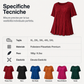 🔥 OFFERTA LIMITATA – 60% OFF!👚🔥Camicetta plissettata a maniche corte taglie forti da donna, top ampio che nasconde la pancia
