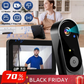 🚪 60% DI SCONTO ORA ! 📹 Campanello Wireless con Videocamera – 1080P, Angolo di 170°, Schermo da 4,3 Pollici, Impermeabile IPX65 & Visione Notturna ✨