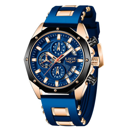 🔥 -50% Oggi: Orologio Sportivo Uomo LIGE al Quarzo – Cronografo, impermeabile, perfetto per outdoor e uso quotidiano