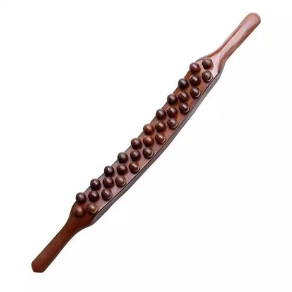 💆‍♀️✨ Compra 2 e ne ottieni 1 gratis! Rullo massaggiante in legno a 19 sfere – Legno di faggio naturale, impugnatura ergonomica e relax per tutto il corpo