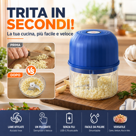 ⏳🍹 🎁2026 New Arrivals 56% OFF💥Cordless Multifunctional Mini Electric Food Processor, Wireless Portable Kitchen Chopper for Minced Meat, Garlic & Baby Puree, Fast Food Prep Kitchen Helper