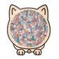 🎁 Vendita natalizia 54% DI SCONTO🎅Puzzle in legno a forma di gatto in colori Morandi, 135 pezzi