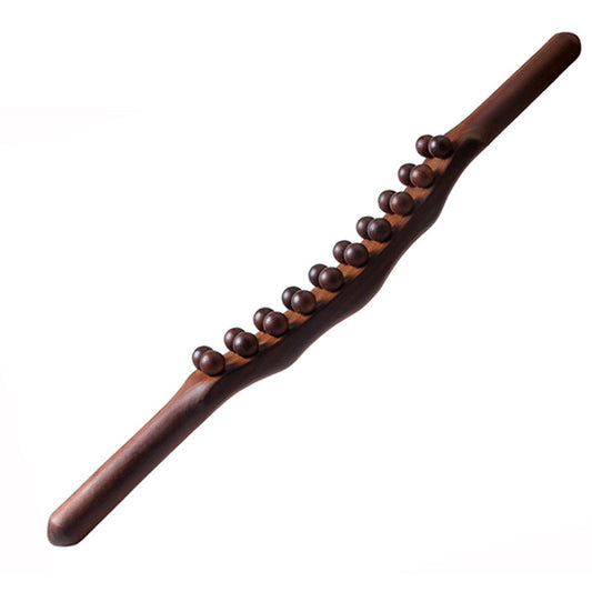 💆‍♀️✨ Compra 2 e ne ottieni 1 gratis! Rullo massaggiante in legno a 19 sfere – Legno di faggio naturale, impugnatura ergonomica e relax per tutto il corpo