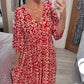 🔥 OFFERTA LIMITATA 53% DI SCONTO! 👗 Vestito Lungo Casual da Vacanza con Stampa, Scollo a V e Vita Avvolta – Oltre 2459 Venduti! Spalle Flessibili On & Off 🌸
