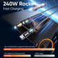 Cavo di ricarica 4 in 1 , ricarica super veloce da 240 W con luce RGB, nuovo