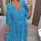 🔥 OFFERTA LIMITATA 53% DI SCONTO! 👗 Vestito Lungo Casual da Vacanza con Stampa, Scollo a V e Vita Avvolta – Oltre 2459 Venduti! Spalle Flessibili On & Off 🌸