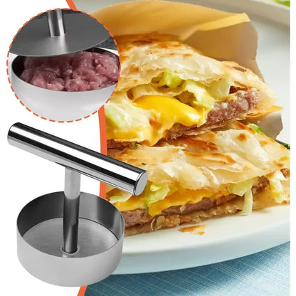 🍔 OFFERTA HOT 50% DI SCONTO! Pressa Manuale per Hamburger – Acciaio Inox 304, Lavabile in Lavastoviglie & Antiaderente ✨