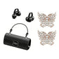 🎧👜Cuffie wireless con clip e borsetta, alla moda