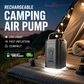 🔋 50% SCONTO – Pompa ad aria con luce LED – ricaricabile – rapida – compatta – pagamento alla consegna – perfetta per camping, spiaggia e outdoor