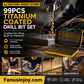 🏭✨ Outlet di fabbrica – Set da 50 punte per trapano in titanio 🔩⚡🧰