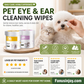 🔥Sconto del 50% a tempo limitato + 1+1 GRATIS!🥳SUPER VENDITA 2026🥳💞50.000+ VENDUTI!👵❤️ Salviette Detergenti Naturali a Base Vegetale per Occhi e Orecchie degli Animali