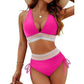 🔥Sconto del 56%! 🩱 Bikini a vita alta con effetto contenitivo e patchwork colorato – 6 colori, regolabile e ultra seducente 💕