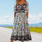 🎉 🔥 OFFERTA LIMITATA – 50% DI SCONTO!👗Abito elegante da donna con stampa bohémien