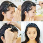 🎁Compra di più, risparmia di più🎁Fascia per capelli intrecciata con mollettone🌸