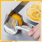 🍋 ADESSO SCONTO DEL 50%! Affettatrice da cucina creativa – Aiuto per taglio pratico in lega di alluminio sicura per alimenti, per tagliare in modo veloce e semplice limoni, pomodori, cipolle e frutta e verdura morbida.