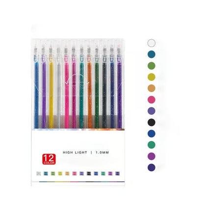 ✨ 50% DI SCONTO! 🎉 Set Penne a Gel Glitterate – Scrittura Luminosa, 10 Colori & Asciugatura Rapida 📦