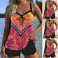 🎉 🔥 50% DI SCONTO – OFFERTA LIMITATA!🔥【S-3XL】🏖️ Set Costume da Bagno Stampato – Top e Pantaloncini 🌊👙