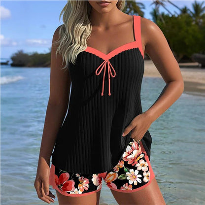 🎉 🔥 50% DI SCONTO – OFFERTA LIMITATA!🔥【S-3XL】🏖️ Set Costume da Bagno Stampato – Top e Pantaloncini 🌊👙