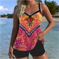 🎉 🔥 50% DI SCONTO – OFFERTA LIMITATA!🔥【S-3XL】🏖️ Set Costume da Bagno Stampato – Top e Pantaloncini 🌊👙