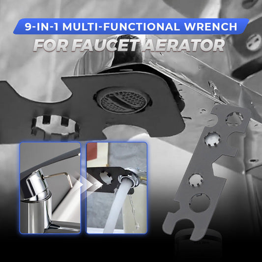 🔥 50% OFF + 1+1 GRATIS! 9-in-1 Multi-functional Wrench for Faucet Aerator