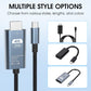 🔌 Adattatore USB-C a HDMI 4K/8K – Tipo-C a HDMI – Lunghezza 0,1 m o 2 m 📏 – Plug and Play ⚡ – Lega di Alluminio e Nucleo in Rame 🛡️ – per Smartphone, Tablet, Laptop, TV, Monitor e Proiettori 📱💻📺