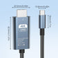 🔌 Adattatore USB-C a HDMI 4K/8K – Tipo-C a HDMI – Lunghezza 0,1 m o 2 m 📏 – Plug and Play ⚡ – Lega di Alluminio e Nucleo in Rame 🛡️ – per Smartphone, Tablet, Laptop, TV, Monitor e Proiettori 📱💻📺
