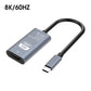 🔌 Adattatore USB-C a HDMI 4K/8K – Tipo-C a HDMI – Lunghezza 0,1 m o 2 m 📏 – Plug and Play ⚡ – Lega di Alluminio e Nucleo in Rame 🛡️ – per Smartphone, Tablet, Laptop, TV, Monitor e Proiettori 📱💻📺