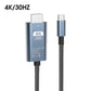 🔌 Adattatore USB-C a HDMI 4K/8K – Tipo-C a HDMI – Lunghezza 0,1 m o 2 m 📏 – Plug and Play ⚡ – Lega di Alluminio e Nucleo in Rame 🛡️ – per Smartphone, Tablet, Laptop, TV, Monitor e Proiettori 📱💻📺