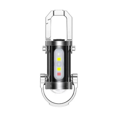 Torcia Portatile Portachiavi Ricaricabile e Luminosa