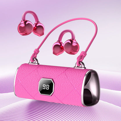🎧👜Cuffie wireless con clip e borsetta, alla moda