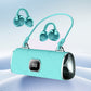 🎧👜Cuffie wireless con clip e borsetta, alla moda